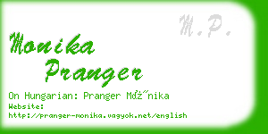 monika pranger business card